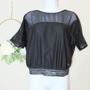 Puma Active Training Cropped Mesh Top Size Medium